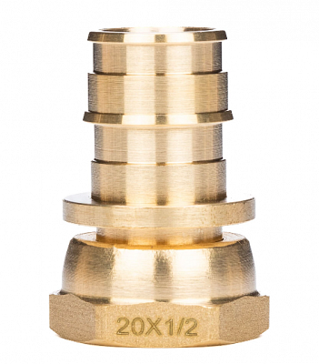 1135767 USYSTEMS штуцер с накидной гайкой латунный для труб PE-Xa 25-G3/4"НГ, тип 1 '50Ф